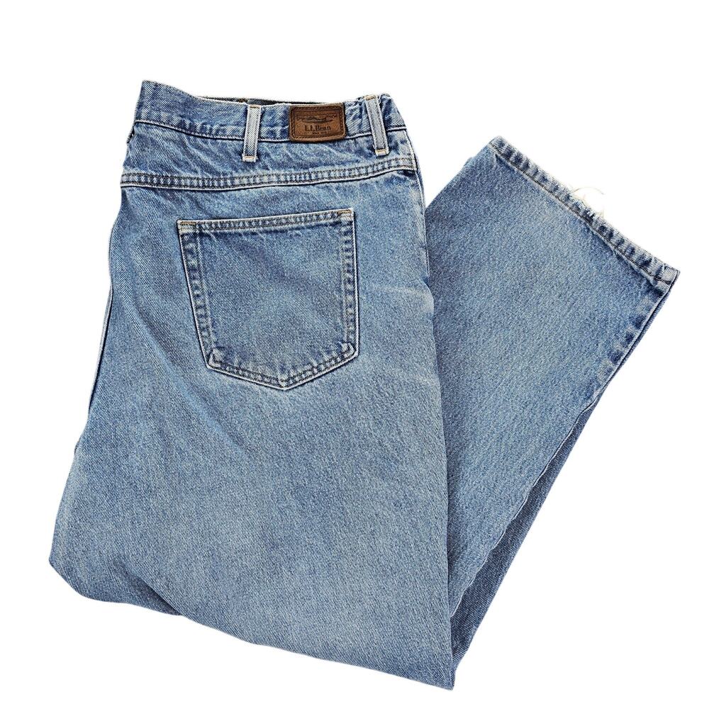 LL Bean Jeans Mens 44x30 (42x28.5) Comfort Waist Relaxed Denim See Measurements